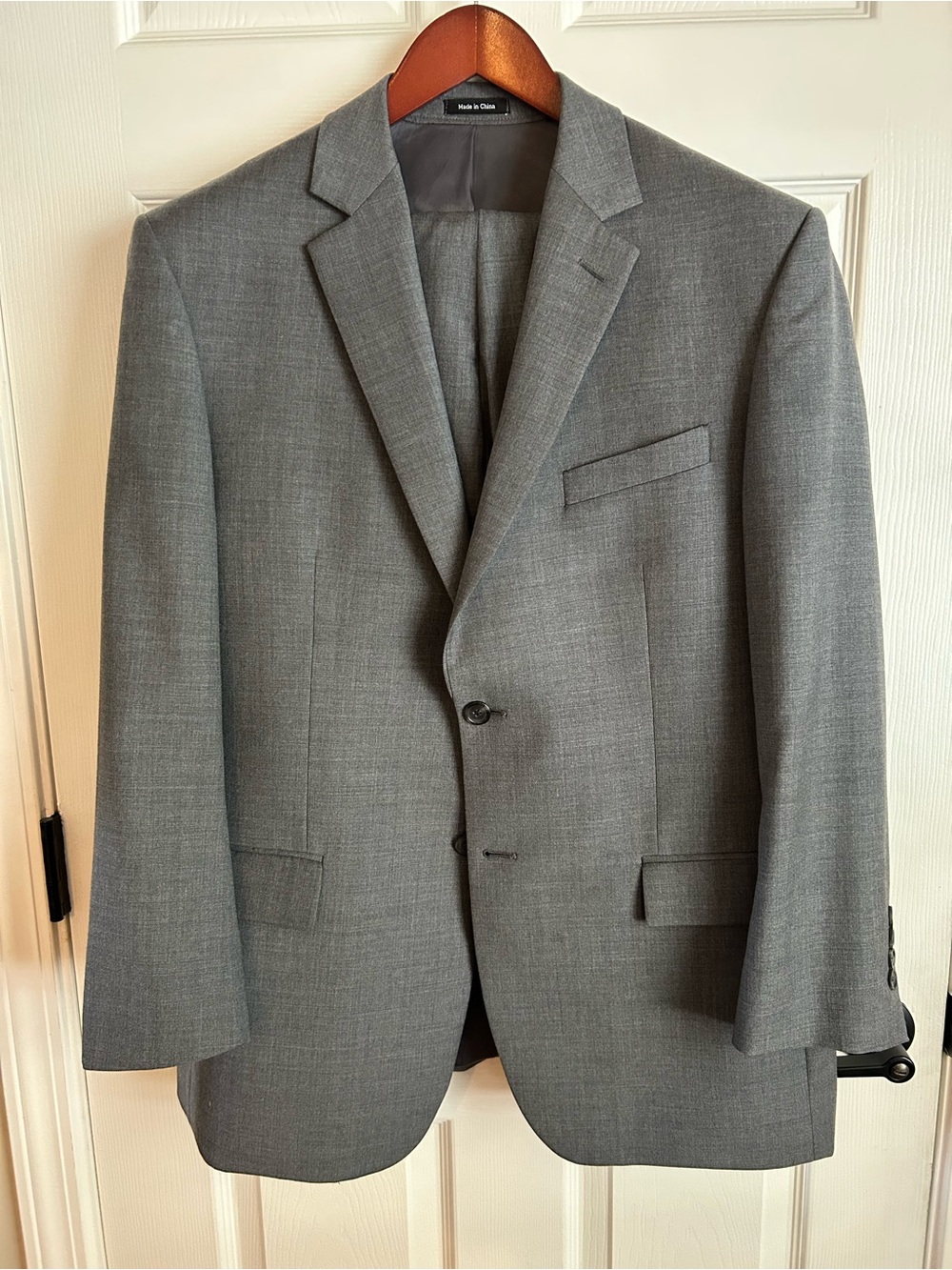 Pronto Uomo Gray Two-Button Notch Lapel 2-Piece Suit